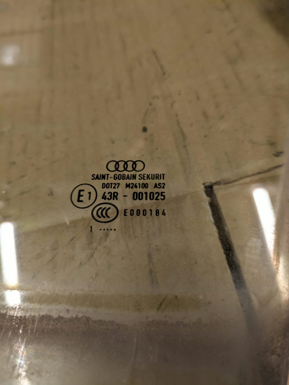 2011 Audi A3 S Line Front Right Driver Side Window Glass | 43R-001025