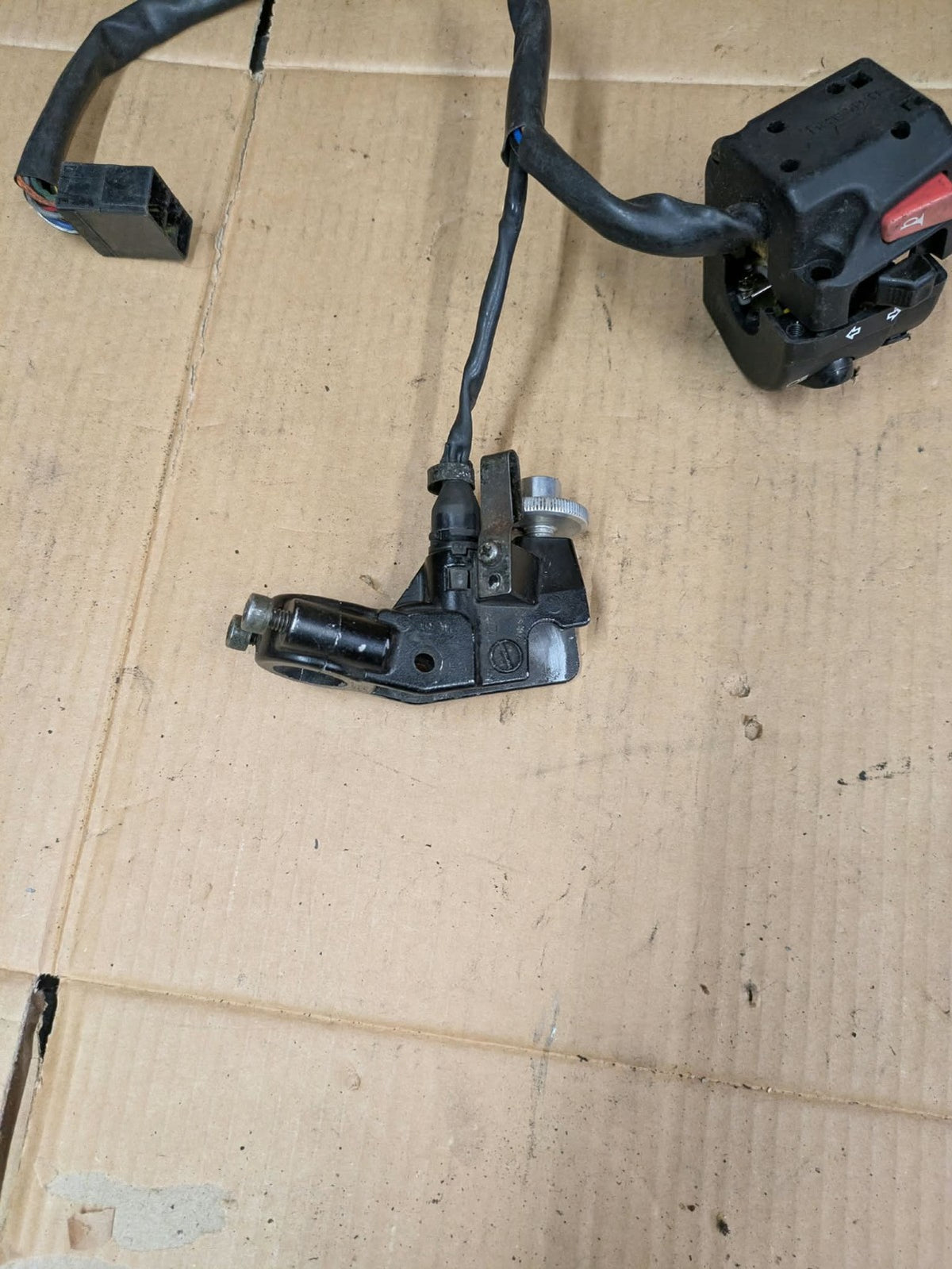 Triumph Speed Triple 1050 Left Side Handlebar Switch + Clutch Lever Bracket