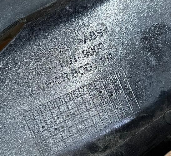 OEM Honda SH 125 Right Side Body Cover Panel | 83450-K01-9000