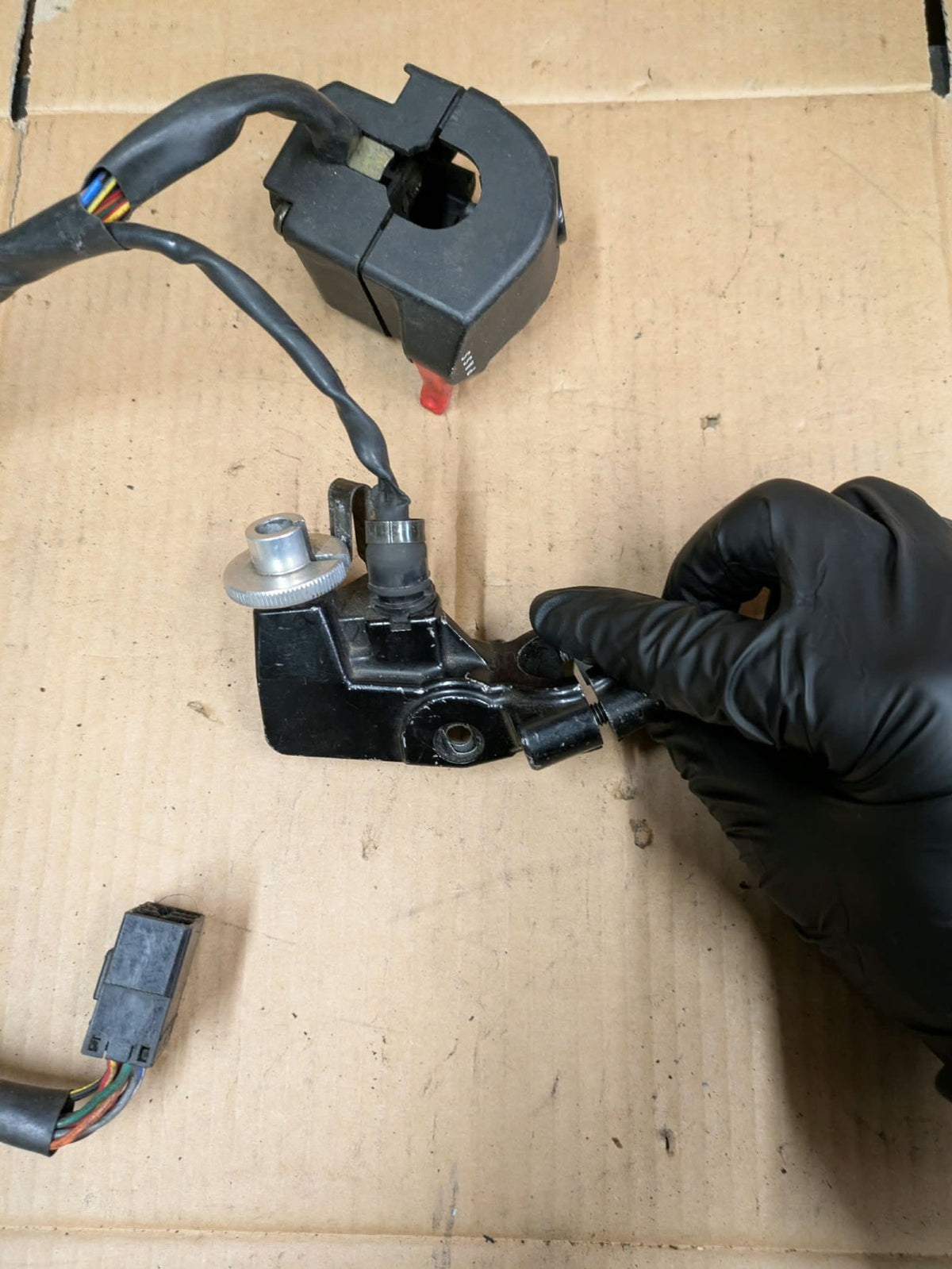 Triumph Speed Triple 1050 Left Side Handlebar Switch + Clutch Lever Bracket