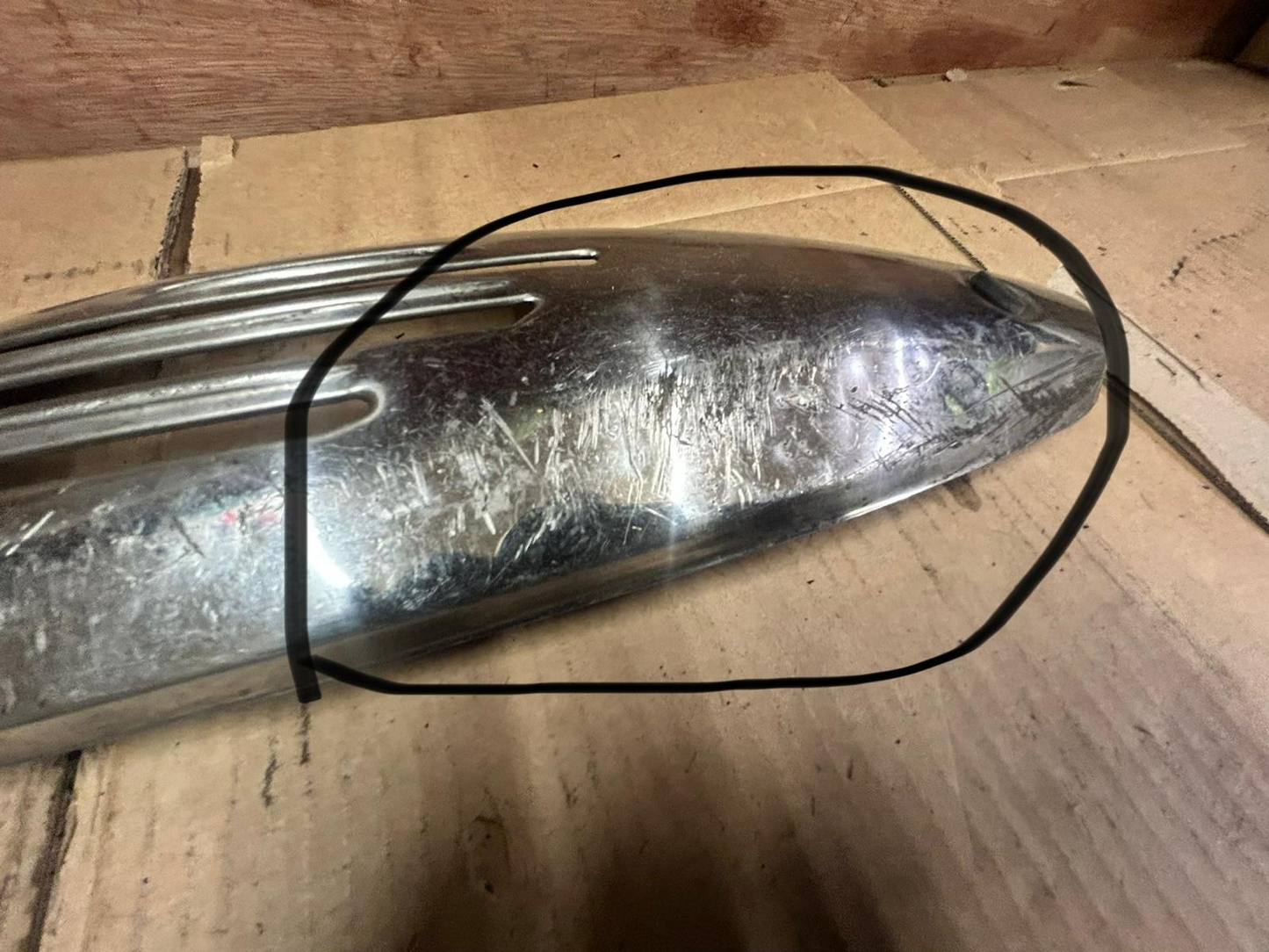 Vespa ET2 ET4 Chrome Exhaust Heat Shield