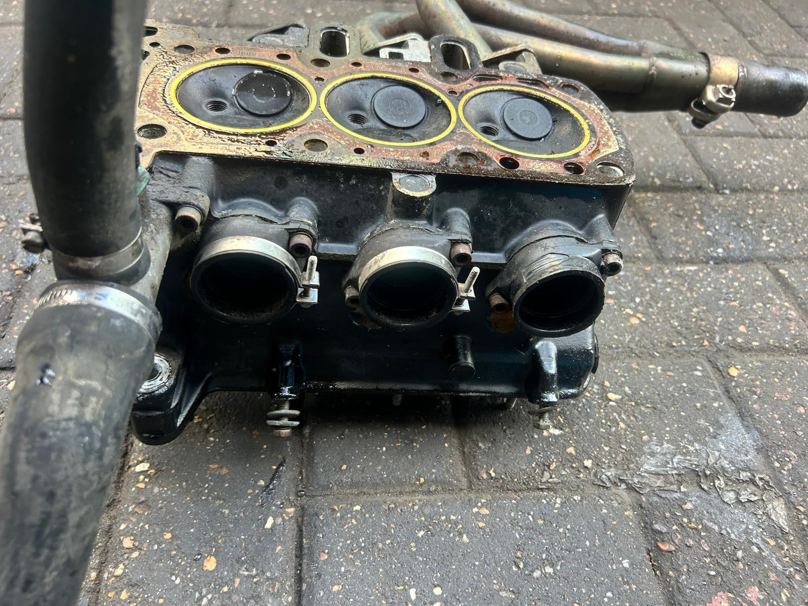 1985 - 1995 BMW K75s Cylinder Head + Downpipe
