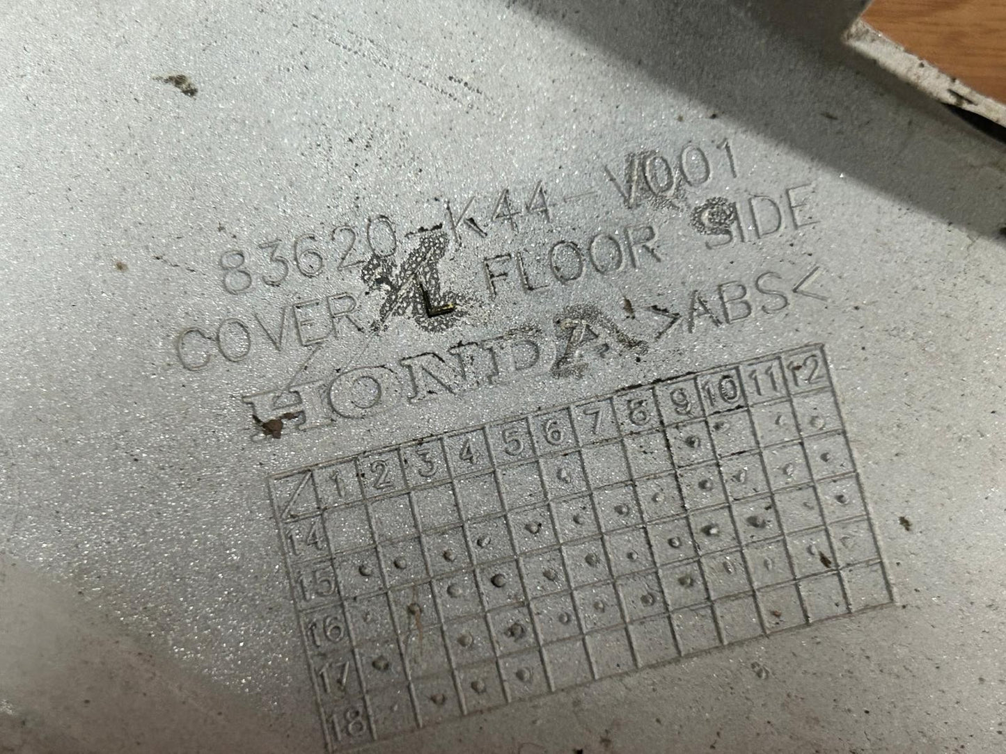 2019 Honda NSC110 Vision Left Side Floor Cover | 83620-K44-V001