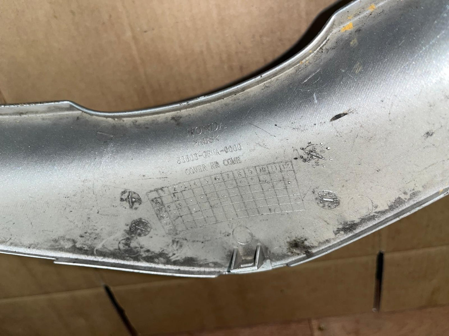 OEM Honda NHX 110 Lead Tail Light Fairing Panel | 83503-GFMA-9000