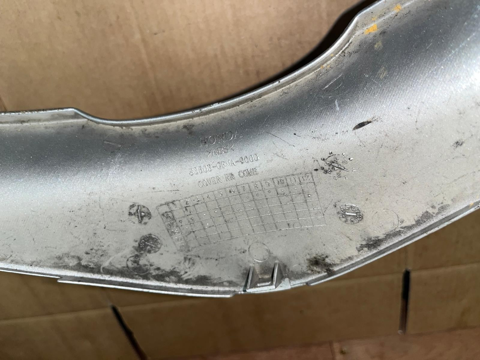 OEM Honda NHX 110 Lead Tail Light Fairing Panel | 83503-GFMA-9000