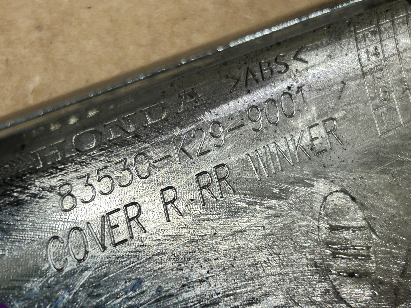 2014 Honda ANC125 SH125 Rear Right Indicator Cover Chrome | 83530-K29-9001