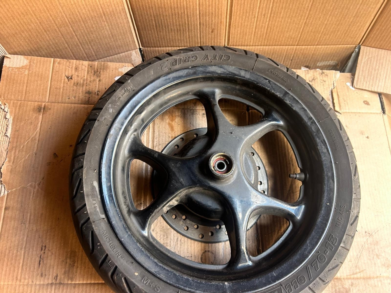 Honda Dylan Front Wheel + Brake Disc