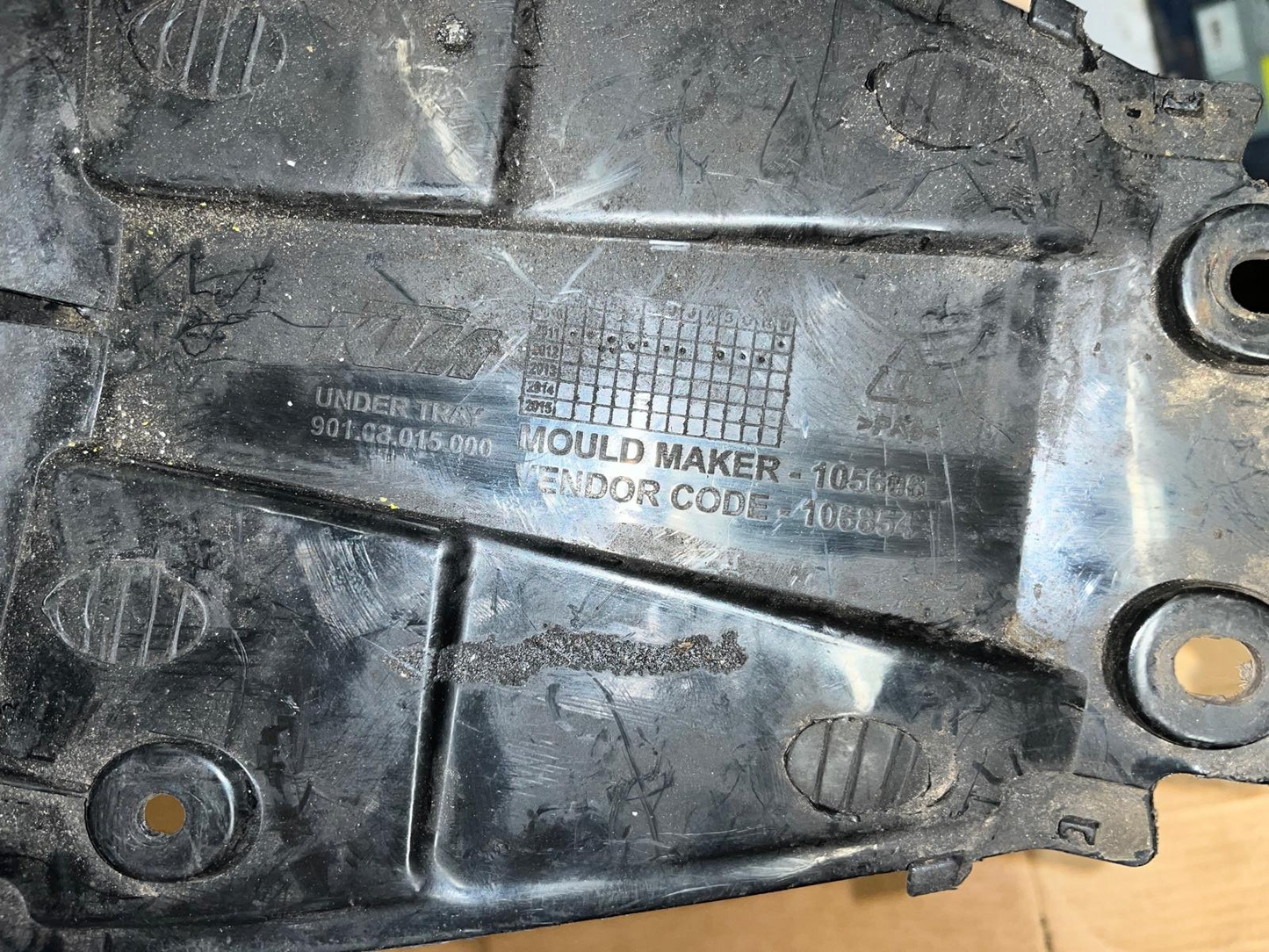 2011 KTM Duke 125 Rear Mudguard Under Tray Cover | 90108015000