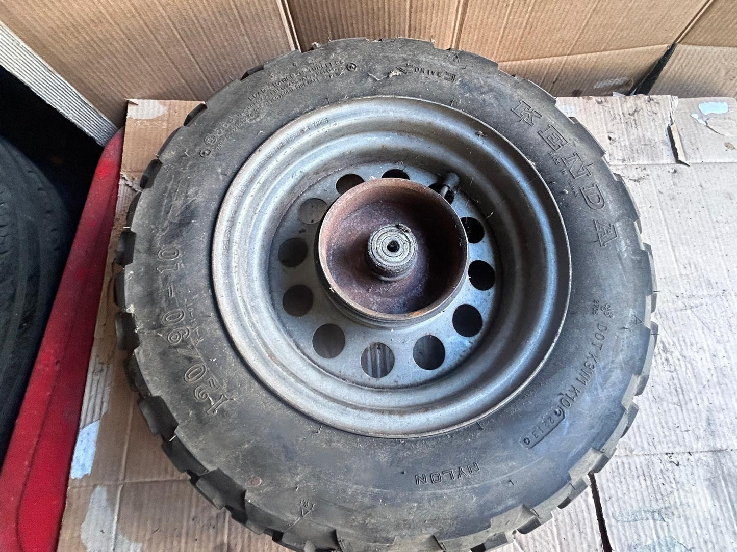 MBK Booster Spirit Scooter Wheel + Tyre 120/90/10