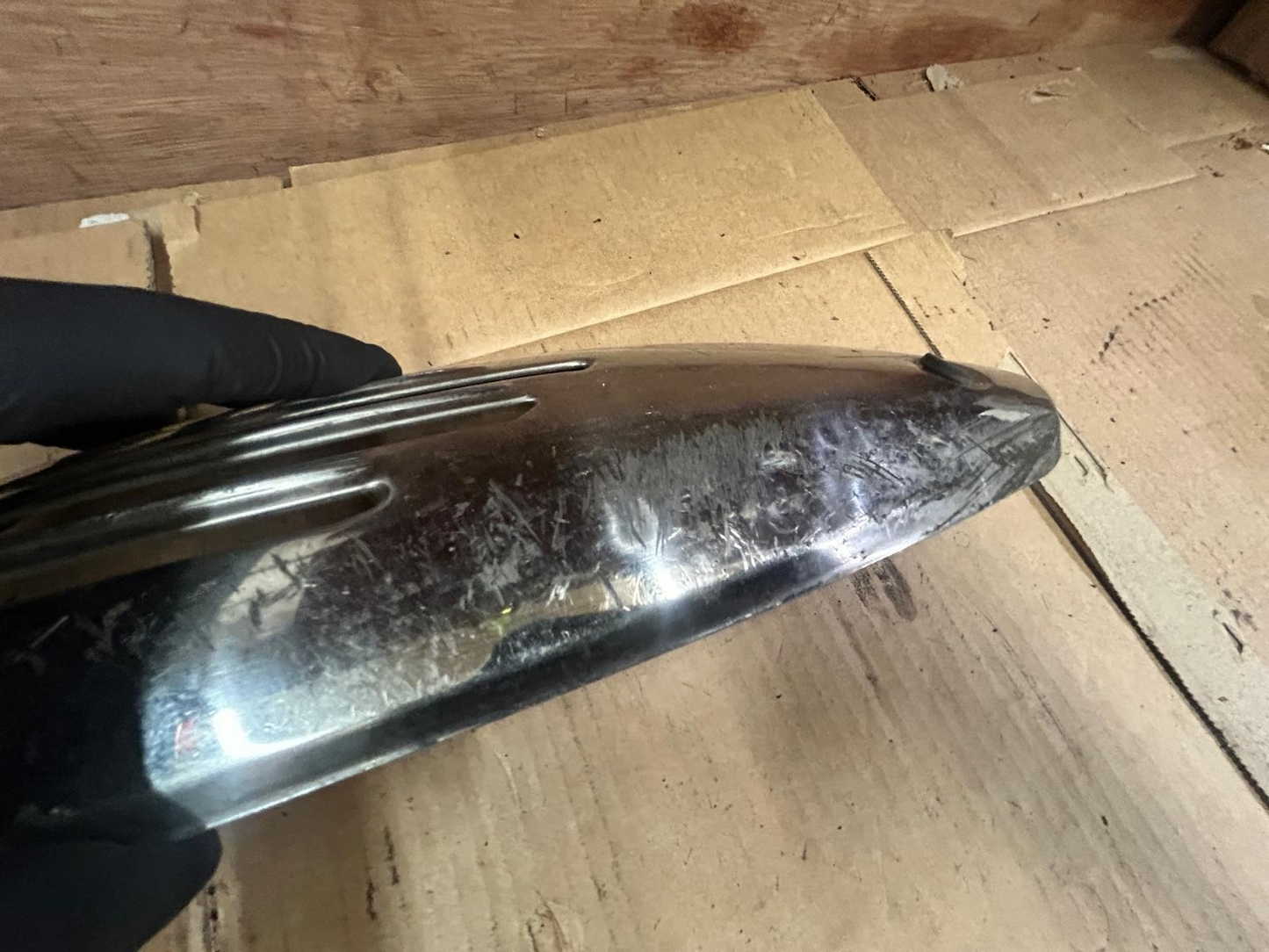 Vespa ET2 ET4 Chrome Exhaust Heat Shield