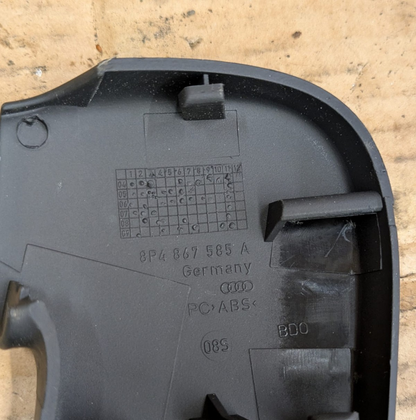 2011 Audi A3 S Line Front Left Passenger Door Handle Cover Trim | 8P4867585A