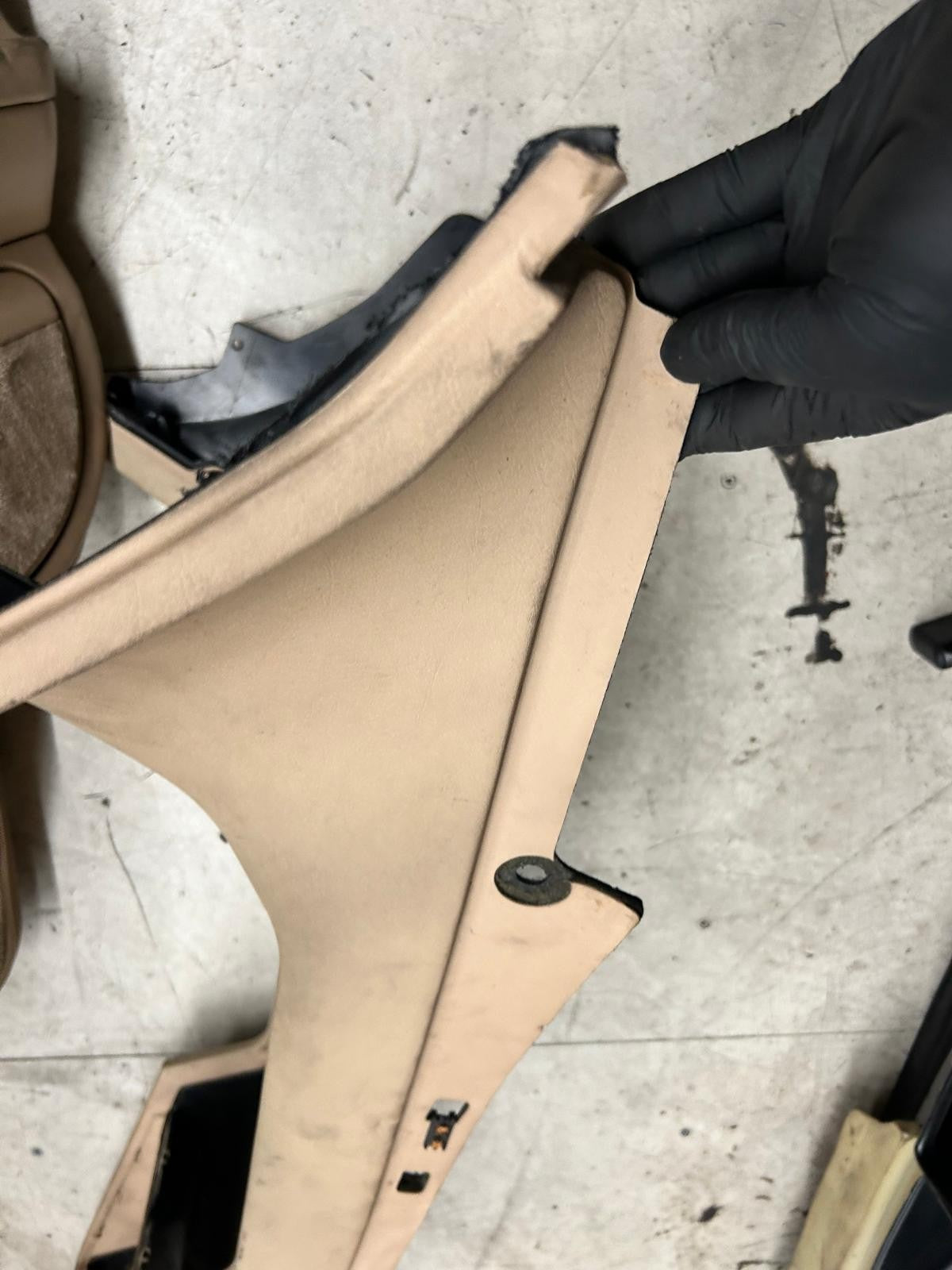 Genuine BMW 7 Series E38 Center Console Trim Panel | Sand Beige | 51168125556