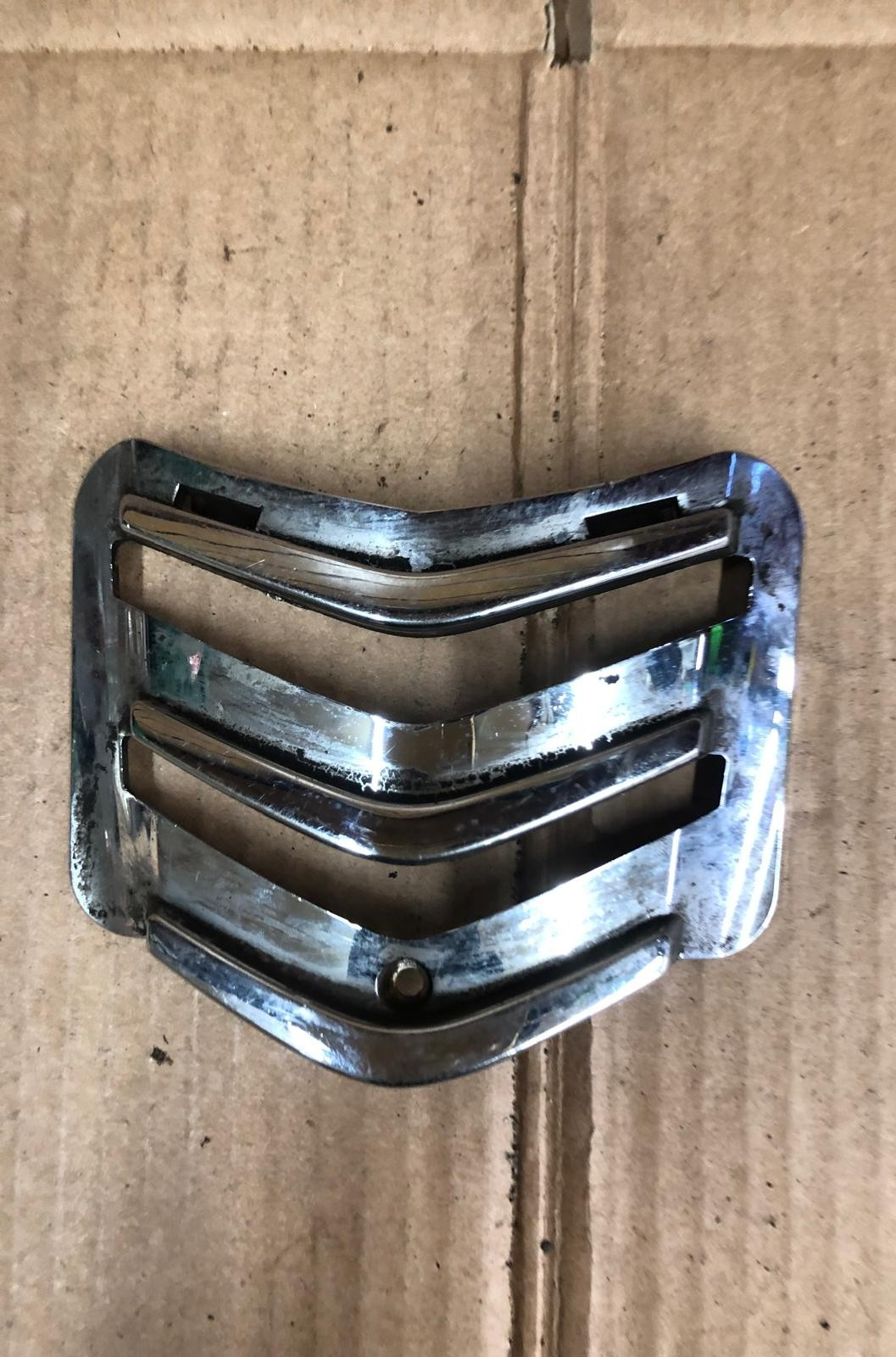 Vespa GTS Chrome Horn Grill Cover Inlay