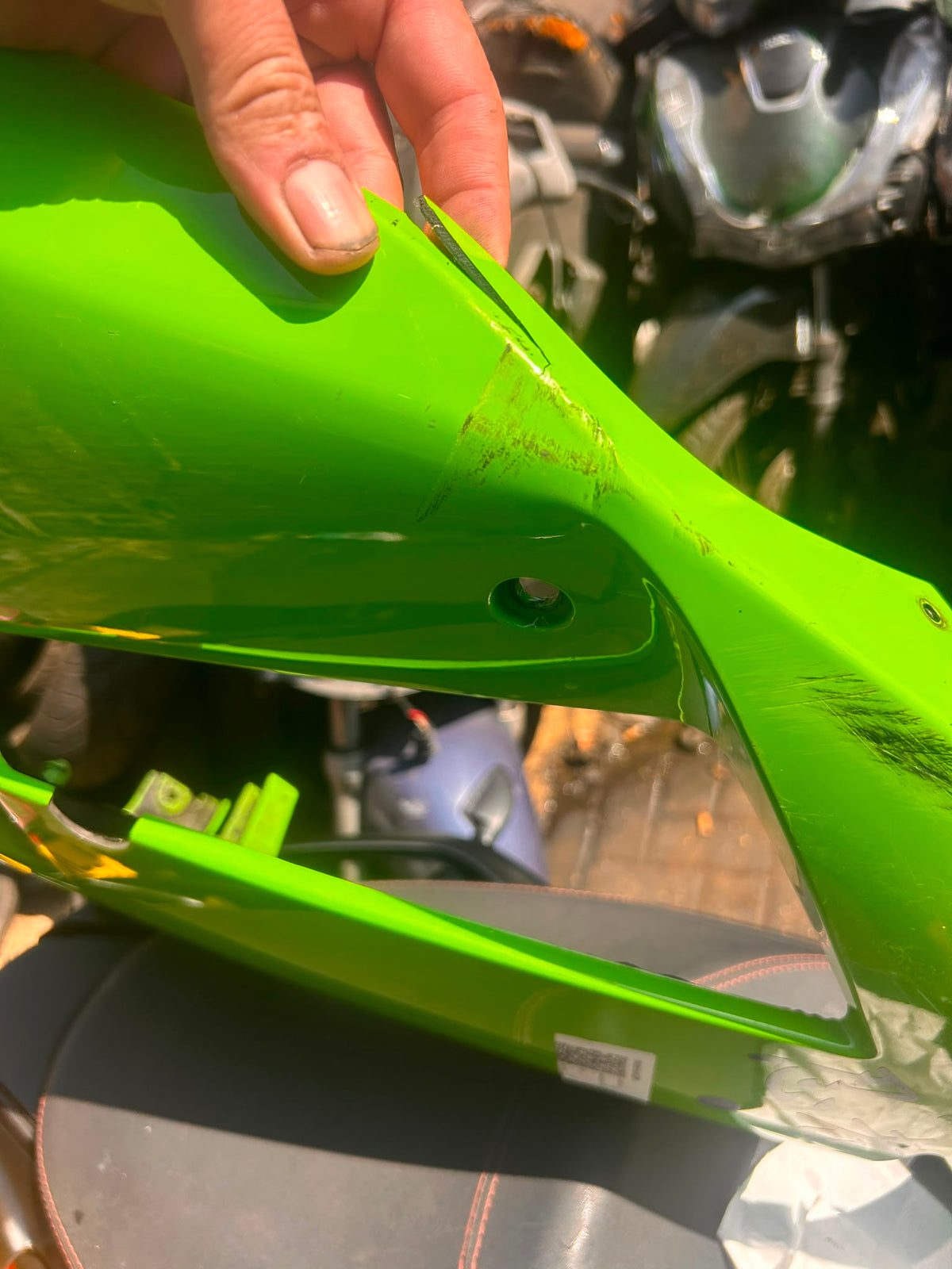 Kawasaki Ninja ZX6R Front Left Fairing Panel